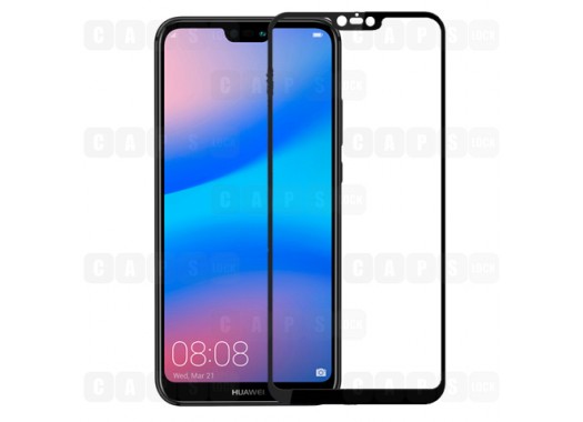 Защитное стекло для Huawei P20 Lite (3D) (черное)